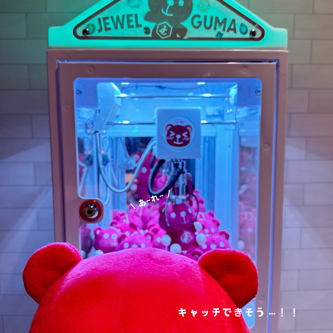 ジュエルぐまオリジナルクレーンゲームが登場中！